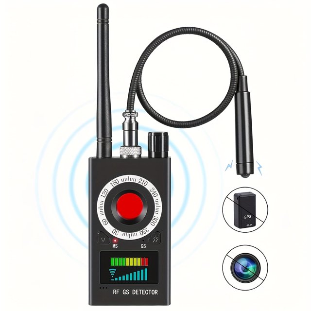 QUTETN Hidden Camera Detector Spy Camera Finder Bug Detector Magnetic Field Detector Listening Device Detector - Portable Privacy Protection Tool for Home Office Hotel And Travel S