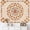 Beige Orange, variant on Pink Bohemian Mandala Wall Tapestry, 60" x 50" Watercolor Floral Medallion Aesthetic Fabric Hanging for Home Dorm Wall Decor