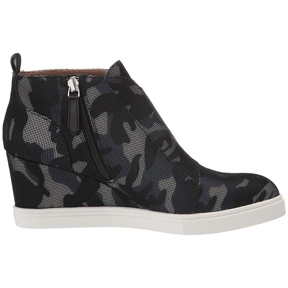 linea paolo camo wedge sneakers