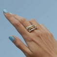 thumbnail image 3 of CUKIXA Gold Stackable Rings for Women Non Tarnish, 18k Gold Plated Cubic Zirconia Rings, Silver Gold Multi Ring Mixed Metals Stack Rings Set-9#, 3 of 10