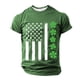 thumbnail image 3 of Ceisia Men's St. Patrick's Day American Flag Shamrock T-Shirt | Short Sleeve Crew Neck Casual Tee Gifts, 3 of 4