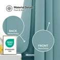 thumbnail image 3 of Deconovo Thermal Insulated Blackout Curtains 52x72 inch - Grommet Room Darkening Window Curtains for Living Room (52x72 inch, Teal, Set of 2 Panels), 3 of 8