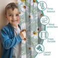 thumbnail image 3 of Blackout Kids Curtains,Light Blue Daisy Flower Pattern Childrens Insulated Curtains Set Of 2,Bedroom Essentials,Toddler Room Decor 42"x63", 3 of 5