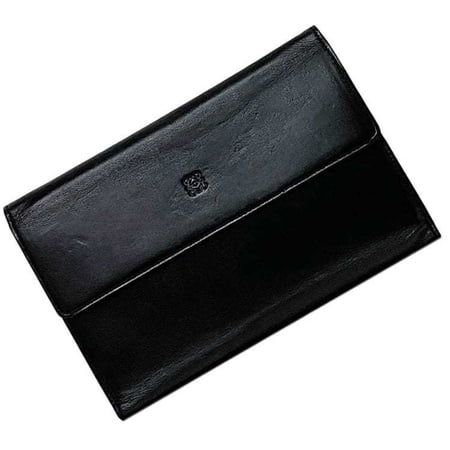 Pre-Owned LOEWE Tri-fold Wallet ec-21948 Black Anagram Nappa Leather Women s (Good)