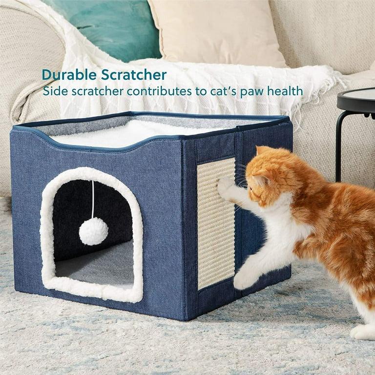Fluffy top scratcher house