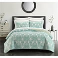 thumbnail image 1 of Baskin Quilt Set, Sage Green & White - Twin Size - 6 Piece, 1 of 1