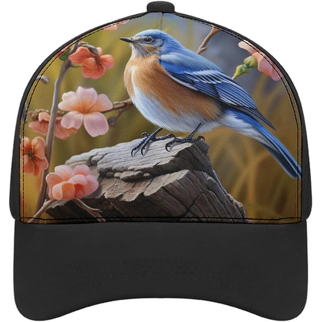 Eastern Bluebird Baseball Cap Classic Golf Cap Soft Dad Hat Multicolor Adjustable Low Profile Hat Unisex