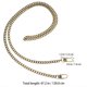 thumbnail image 2 of 1pc 120cm Monedero de la cadena de metal correa de la bolsa de cuerpo de la cadena de la cadena Accesorio de reemplazo, 2 of 5