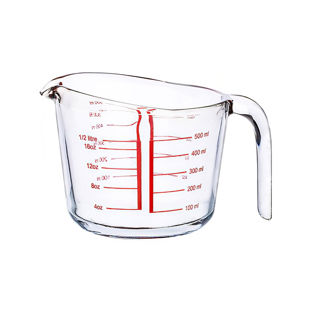 Tempered Glass Measuring Cup With Handle Grip For Liquid Ml And Oz Measurements,500ml Walmart