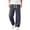 Dark Gray-2, variant on Men's Regular Fit Straight Leg Baggy Jeans Drawstring Elastic Waist Loose Fit Y2K Denim Pants with Pocket Pull On Denim Pants