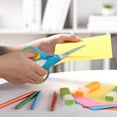 thumbnail image 5 of LIVINGO 3 Pack Pointed Tip Scissors with Cover for Crafts, 5 inches, Pink Yellow Blue, 5 of 7