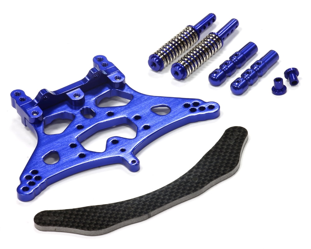 Integy RC Toy Model Hopups T7957BLUE Rear Shock Tower for Traxxas 1/10