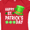 thumbnail image 4 of Inktastic Happy St. Patrick's Day Green Hat and Clovers Boys or Girls Baby Bodysuit, 4 of 5
