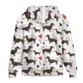 thumbnail image 5 of Renewold Dachshund Dog Love White Womens Oversized Zip Up Hoodies Fashion Hooded Pullover Jackets Sweatshirts Long Sleeve Y2K Hoodies Fleece Sweaters Hooded Cardigan Fall Winter Clothes, XS, 5 of 7