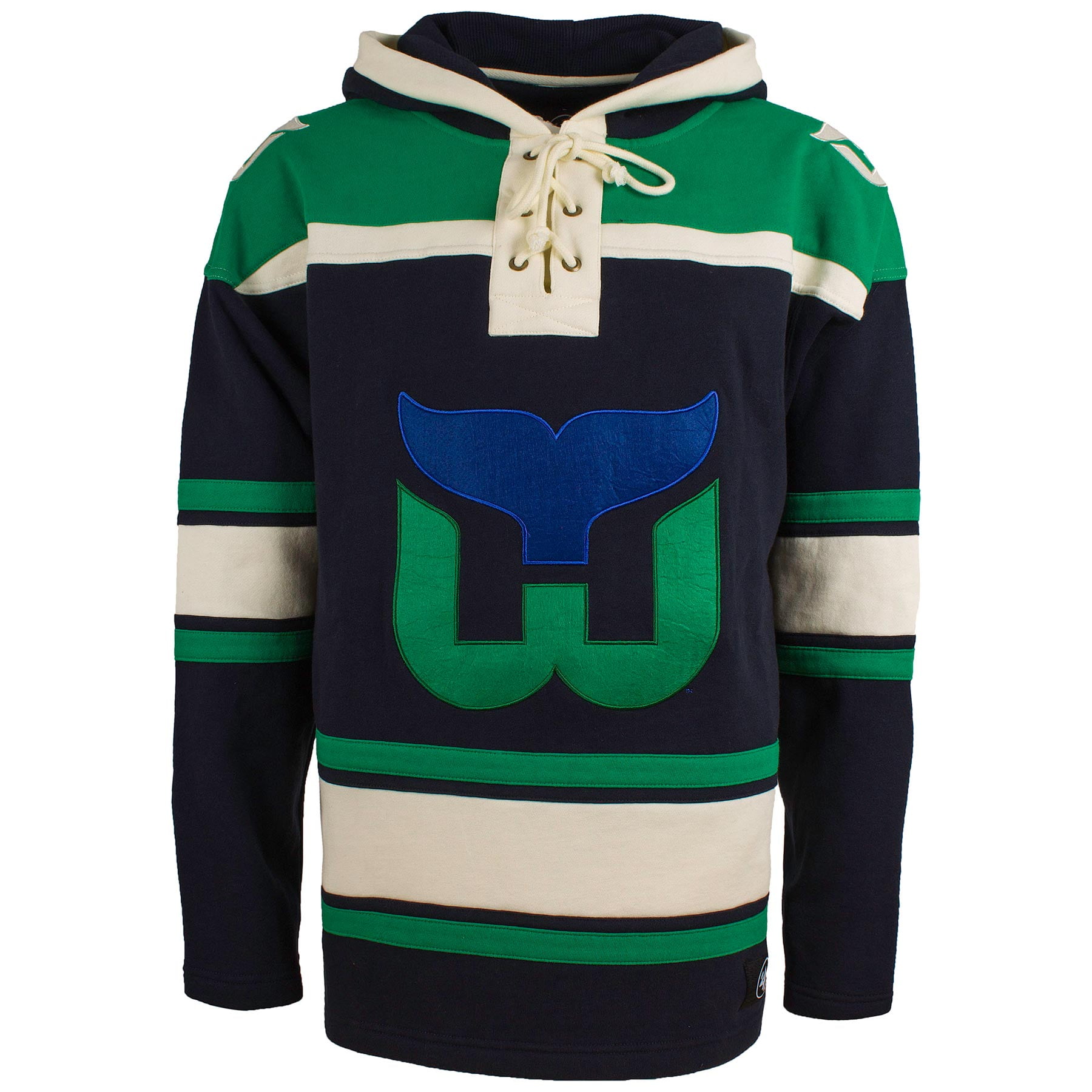 47 Hartford Whalers Cream Superior Lacer Pullover Hoodie