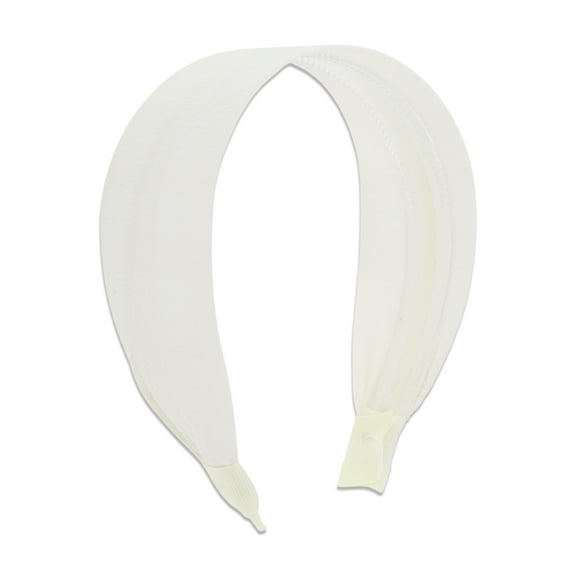Unique Bargains 1 Pc Headband Colored Wide Hair Accessories White
