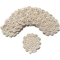 thumbnail image 1 of Posavasos de algodón con tapete para tazas, 10 posavasos de encaje de algodón de ganchillo, posavasos de 4 pulgadas para bebidas, decoración del hogar, 1 of 6