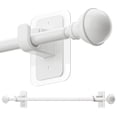 thumbnail image 1 of Barra de cortina ENJOYBASICS sin taladrar, de 70 a 120 cm, apta para inquilinos, color blanco, 1 of 8
