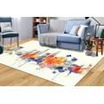 thumbnail image 3 of City Rug, Watercolor City Silhouette Rugs, Landscape Rugs, Classic Rugs, Office Decor Rugs, Modern Rugs, Machine Washable Rug, Large Rug, 5.9'x9.2' - 180x280 cm, 3 of 8