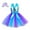 Light Blue, variant on MEZZALL Toddler Girls Sleeveless Spaghetti Dress Dance Party Princess Dress Sundress Headband Set, Light Blue, 7-8 Years