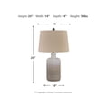thumbnail image 5 of Signature Design by Ashley Casual Marnina Table Lamp (Set of 2)  Taupe, 5 of 6