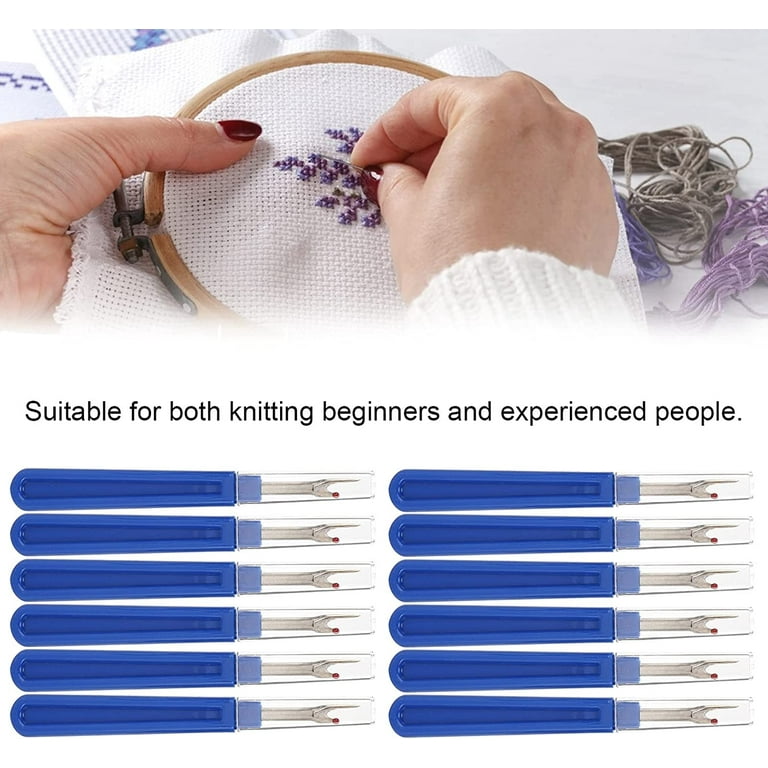 Stitch Remover Tool, Thread Remover 12Pcs Seam Ripper Handy Handles Seam  Remover for Embroidery