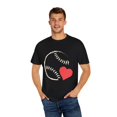 thumbnail image 4 of I Love Baseball Heart Baseball Mom Mamas Gift For Her Gift For Him Unisex Garment-Dyed T-shirt, 4 of 4