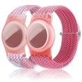 thumbnail image 3 of YUNOVA Braided AirTag Bracelet for Kids, Adjustable Nylon Wristband, Anti-Lost GPS Tracker Compatible with Apple AirTag 1st/2nd Gen, 2-Pack, 3 of 9