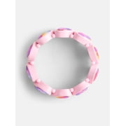 Wonder Nation Girls 1 Piece Stone Stretch Bracelet, Pink