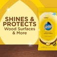 thumbnail image 2 of Pledge Expert Care Enhancing Wood Wipes, Lemon Scent, 24 Count, 2 of 4