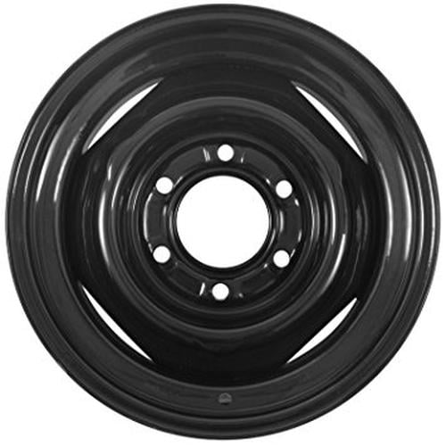 Conventional Steel Trailer Wheel Rim Black 15X6 6 Hole 5.5" Circle 15