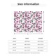 thumbnail image 5 of Fotbe Orchids Flowers Manta de Franela con Estampado, Manta Ultrasuave para Cama, Sofá, Auto, Hipoalergénica y Antibolitas-80"x60", 5 of 6