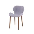 thumbnail image 2 of HomeRoots Kitchen 29" Grey Fabric and Metal Dining Chair 283715-Grey, 2 of 5