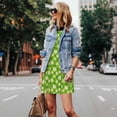 thumbnail image 4 of Easygdp Daisies Flowers para Vestido Transpirable de Mujer, Vestido Suelto de Manga Corta con Pliegues y Bolsillos para el Verano, 4 of 7