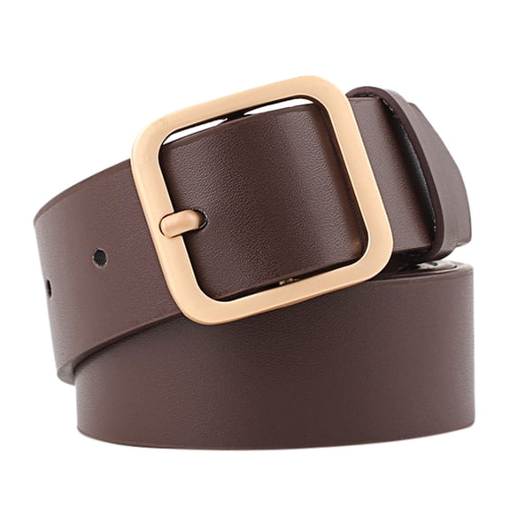 Miorin Leather Belt for Women Under $ 5, Classic Style Adjustable Waist Belt for Jeans Pants Dresses, Trendy Ladies Belt, Brown Belt