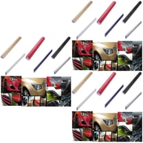 3 PCS Carbon Fiber Film Car Wrap Decals 30X127cm Silver