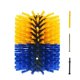 thumbnail image 2 of Cepillo rascador para ganado, simple, de 19 x 22 cm, para cabras, eficiente para caballos Amarillo y azul, 2 of 9