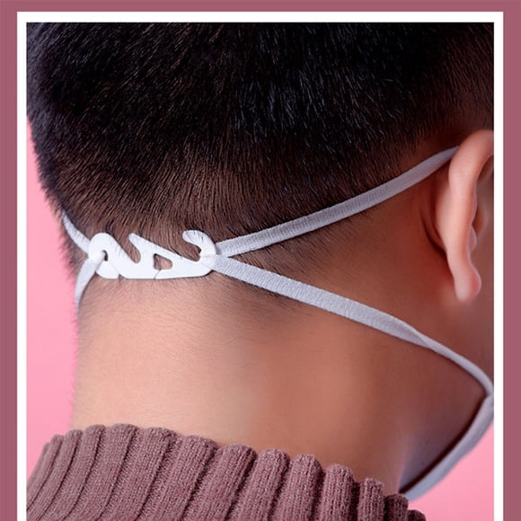 Phenofice 200PCS Elastic Strap for Mask Strap Extender Waterproof White for Comfort and Safety