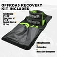thumbnail image 7 of Kojooin Off Road Recovery Gear Kit with 3" x8' Tree Saver Strap + 3" x 20' Tow Strap, 2pcs D-Ring Shackles and 10 Ton Snatch Block Pulley, Vehicle Recovery Kit, 7 of 7