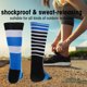 thumbnail image 5 of Calcetines deportivos negros y azules duraderos y transpirables para senderismo, carreras, escalada y deportes, 5 of 8