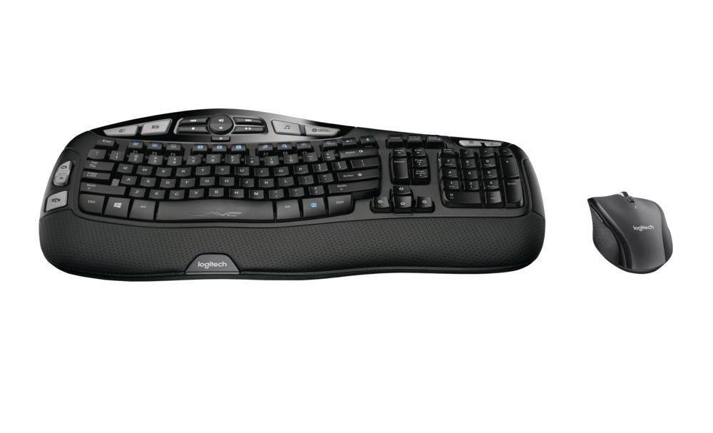 Logitech Comfort Wireless Keyboard and Mouse Combo, Full-Size, Ergonomic Design, Black - image 2 of 6