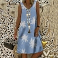 thumbnail image 1 of LOVZFMLL Robes Femmes Décontractées Imprimées Robe Débardeur Plage Col en V Poche Sans Manches Robes de Costume, 1 of 5