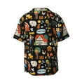 thumbnail image 2 of Disketp Men's Hawaiian Funny Farmers Print Shirts Button Down Holiday Beach Shirts-Small, 2 of 7
