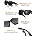 thumbnail image 3 of Gafas de Sol Polarizadas UV400 KANASTAL para Usar Sobre Anteojos - Negro, 3 of 6