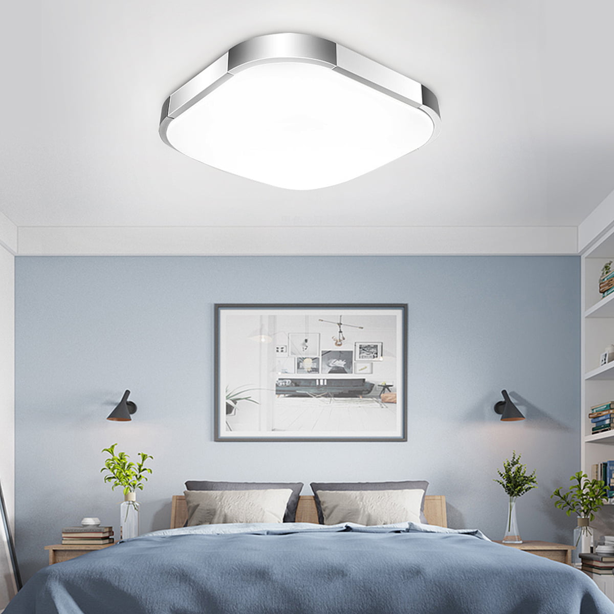 LED 48 W Industrial Daylight Ceiling Bath Lamp Wet Room Lamp 3840 Lumens 