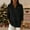 #03 Black, variant on Women's Christmas Sparkly Sweaters Polo Collar Shiny Loose V Neck Warm Winter Party Knit Jumper, Dark Blue XL