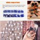 thumbnail image 5 of sweethay Micro Cuentas para uñas Diamantes de imitación de cristal Suministros de bricolaje confiables profesionales Usos versátiles Type3 NO3, 5 of 6