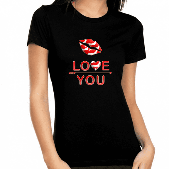 Valentine Shirts for Women - Valentines Day Shirts Women Valentines Day Gift - Love You Shirt