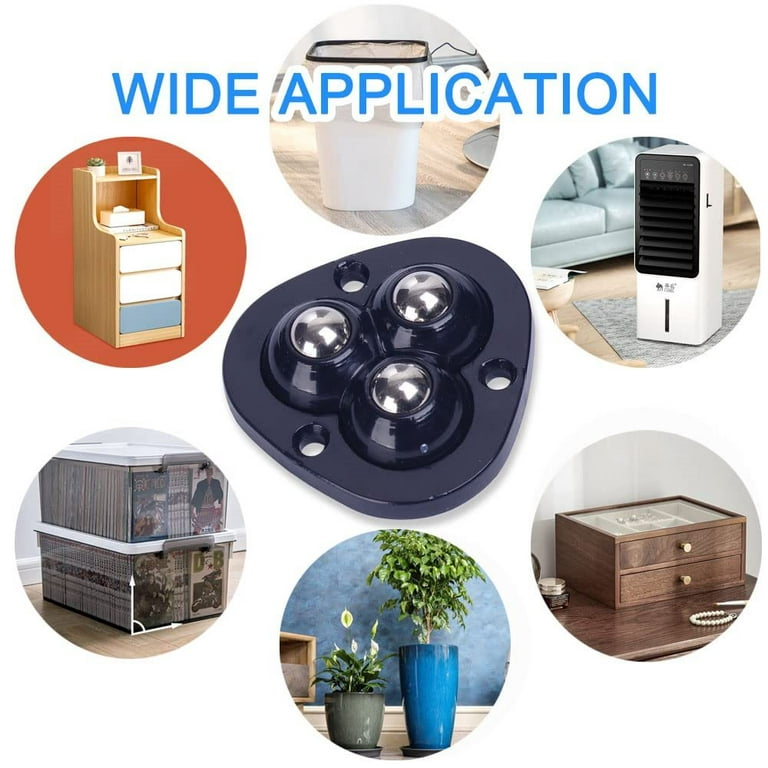 16 Pcs Universal Wheel Appliance Wheels Adhesive Kitchen Utensils Garbage  Can Slider Mini Caster