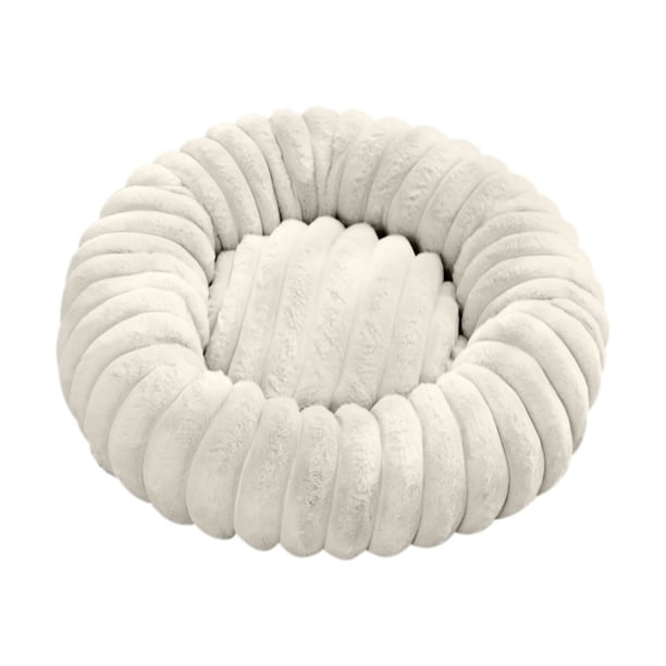 Cama de Perro Redonda Alfombra de Mascotas de Alto Peso Alfombra de Peluche Recta de Pelo Largo Cama de Perro Cálida de Invierno Cama de Perro de Peluche
